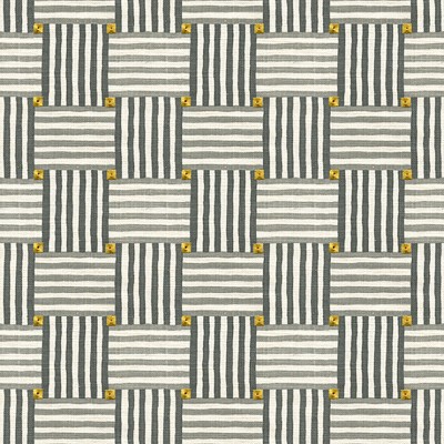 Фото Ткань портьерная с рисунком - Клетка - стиль Современный - Серая - Купить в Интернет-магазине