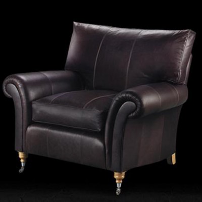 Фото Кресло обитое - стиль Английская классика - Для гостиной - удобное кресло производства США - Artistic - Draycott leather - Купить в Интернет-магазине