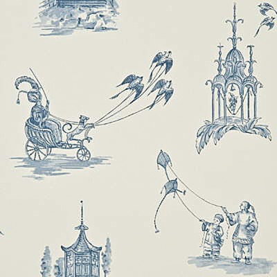 Фото Обои с рисунком - Крупный декор - стиль Английская классика - Кремовые - Купить в Интернет-магазине