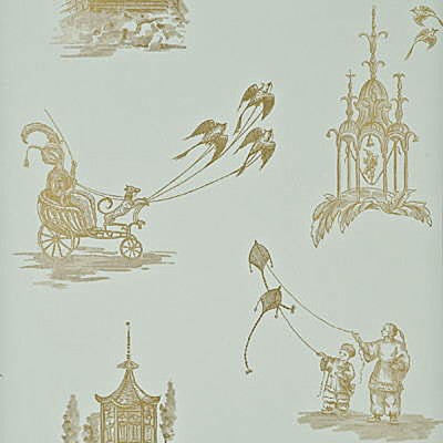 Фото Обои с рисунком - Крупный декор - стиль Английская классика - Голубы - Купить в Интернет-магазине