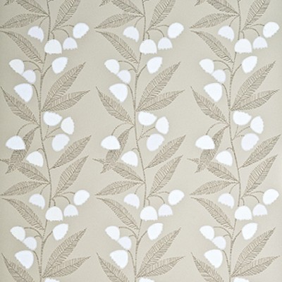 Фото Обои с рисунком - Цветы - стиль Современный - Серебристые - Купить в Интернет-магазине