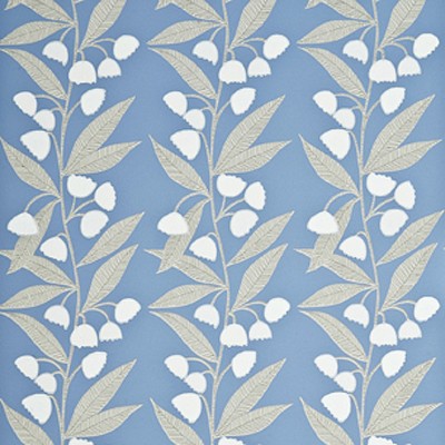 Фото Обои с рисунком - Цветы - стиль Современный - Синие - Купить в Интернет-магазине