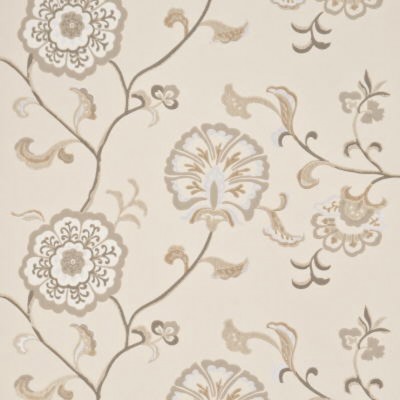 Фото Обои с рисунком - Цветы - стиль Английская классика - Кремовые - Купить в Интернет-магазине