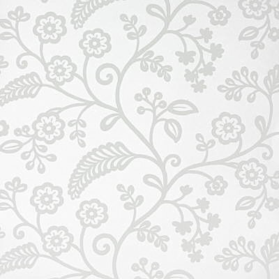 Фото Обои с рисунком - Растение - стиль Английская классика - Белые - Купить в Интернет-магазине