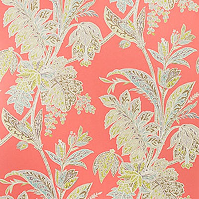 Фото Обои с рисунком - Растение - стиль Английская классика - Оранжевые - Купить в Интернет-магазине