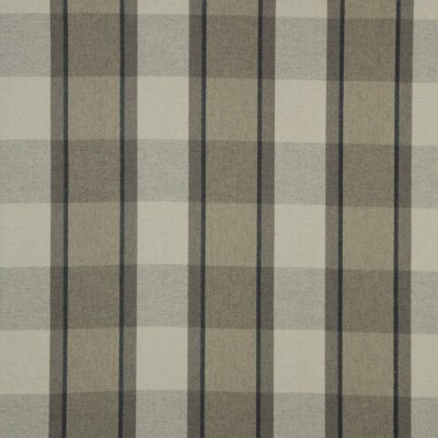Фото Ткань портьерная с рисунком - Клетка - стиль Американский - Серая - Купить в Интернет-магазине