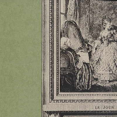 Фото Обои с рисунком - Крупный декор - стиль Английская классика - Зеленые - Купить в Интернет-магазине