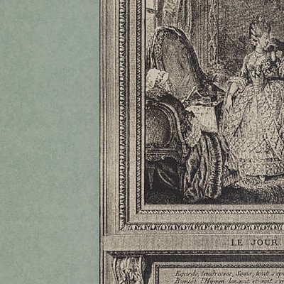 Фото Обои с рисунком - Крупный декор - стиль Английская классика - Бирюзовые - Купить в Интернет-магазине