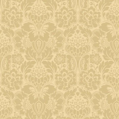 Фото Ткань портьерная с рисунком - Дамаск - стиль Английский - Желтый - Купить в Интернет-магазине