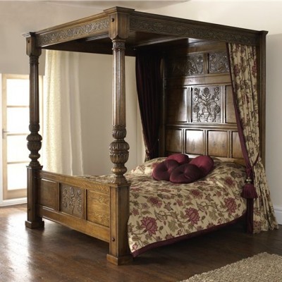 Фото Кровать - стиль Тюдор и готика - Для спальни - Купить в Интернет-магазине