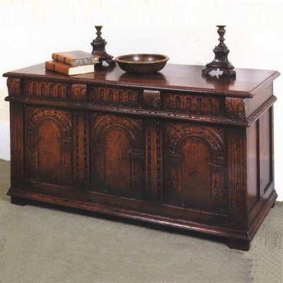 Фото Комод/буфет узкий - стиль Тюдор и готика - Для прихожей - Купить в Интернет-магазине