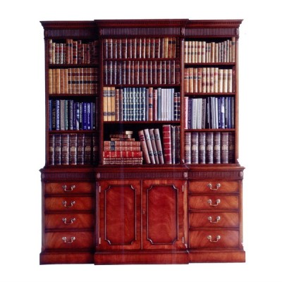 Фото Шкаф книжный/библиотека - стиль Английская классика - Для кабинета - Купить в Интернет-магазине