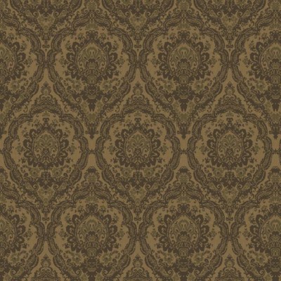 Фото Ткань портьерная с рисунком - Дамаск - стиль Английский - Коричневый - Купить в Интернет-магазине