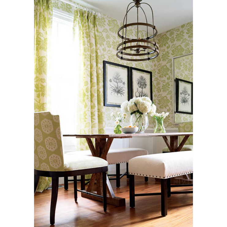 Фото Обои с рисунком - Растение - стиль Американский - Желтые - Купить в Интернет-магазине