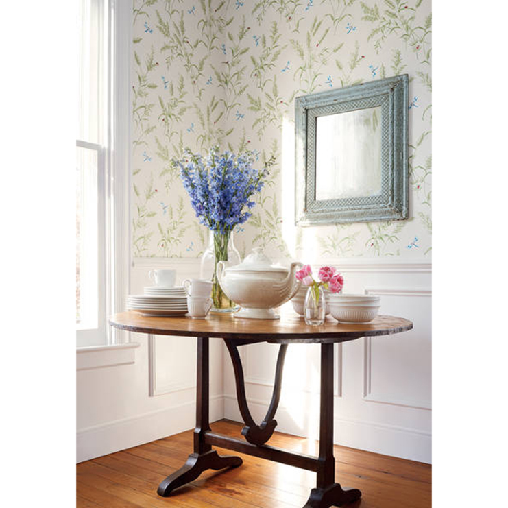 Фото Обои с рисунком - Растение - стиль Американский - Кремовые - Купить в Интернет-магазине Фото Обои с рисунком - Растение - стиль Американский - Кремовые - Купить в Интернет-магазине