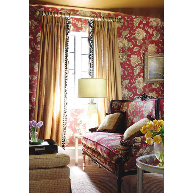 Фото Обои с рисунком - Цветы - стиль Американский - Красные - Купить в Интернет-магазине