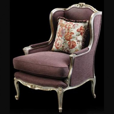 Фото Кресло на деревянной раме - стиль Английская классика - Для гостиной - Купить в Интернет-магазине