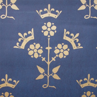 Фото Обои с рисунком - Крупный декор - стиль Английская классика - Синие - Купить в Интернет-магазине