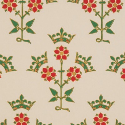 Фото Обои с рисунком - Крупный декор - стиль Английская классика - Кремовые - Купить в Интернет-магазине