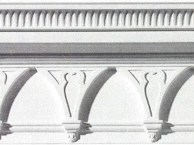 Фото Карниз гипсовый - стиль Английский - Купить в Интернет-магазине