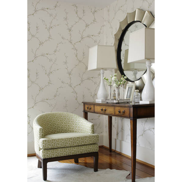 Фото Обои с рисунком - Растение - стиль Американский - Кремовые - Купить в Интернет-магазине