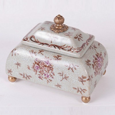 Фото Шкатулкa декоративная - стиль Классический - Керамическая - В наличии - Купить в Интернет-магазине