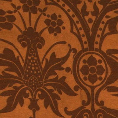 Фото Обои с рисунком - Дамаск - стиль Английская классика - Оранжевые - Купить в Интернет-магазине