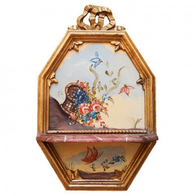 Фото Полка/консоль настенная - стиль Европейская эклектика - Для спальни - Купить в Интернет-магазине