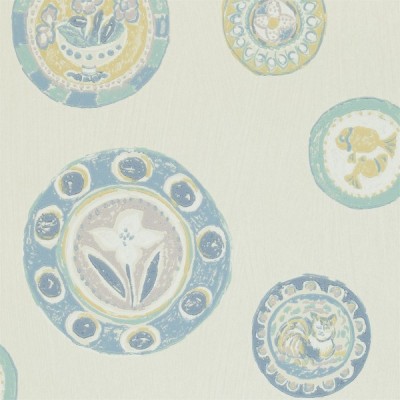 Фото Обои с рисунком - Крупный декор - стиль Английская классика - Голубы - Купить в Интернет-магазине