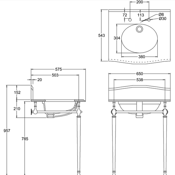 Фото Раковина - стиль Английский - Купить в Интернет-магазине