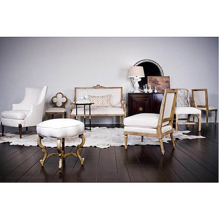 Фото Скамейка, кушетка - стиль Suzanne Kasler - Для гостиной - Купить в Интернет-магазине