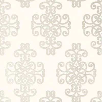 Фото Обои с рисунком - Орнамент - стиль Американский - Белые - Купить в Интернет-магазине