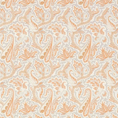 Фото Обои с рисунком - Пейсли - стиль Американский - Оранжевые - Купить в Интернет-магазине