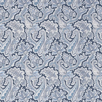 Фото Обои с рисунком - Пейсли - стиль Американский - Синие - Купить в Интернет-магазине