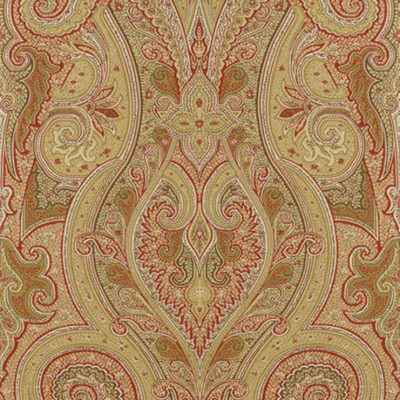 Фото Обои с рисунком - Пейсли - стиль Американский - Красные - Купить в Интернет-магазине