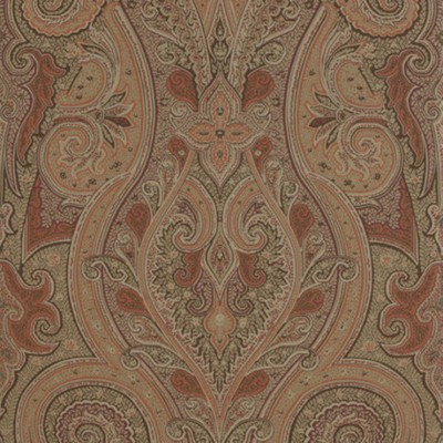 Фото Обои с рисунком - Пейсли - стиль Американский - Коричневые - Купить в Интернет-магазине