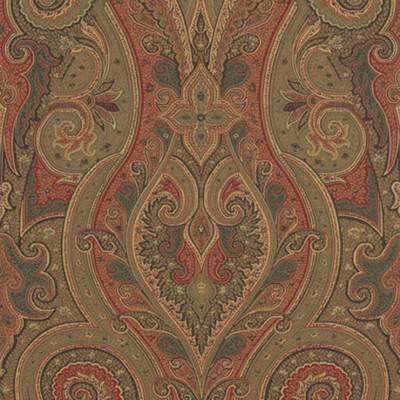 Фото Обои с рисунком - Пейсли - стиль Американский - Коричневые - Купить в Интернет-магазине