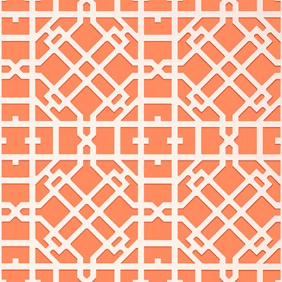 Фото Обои с рисунком - Орнамент - стиль Американский - Оранжевые - Купить в Интернет-магазине