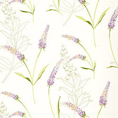 Фото Обои с рисунком - Растение - стиль Американский - Белые - Купить в Интернет-магазине