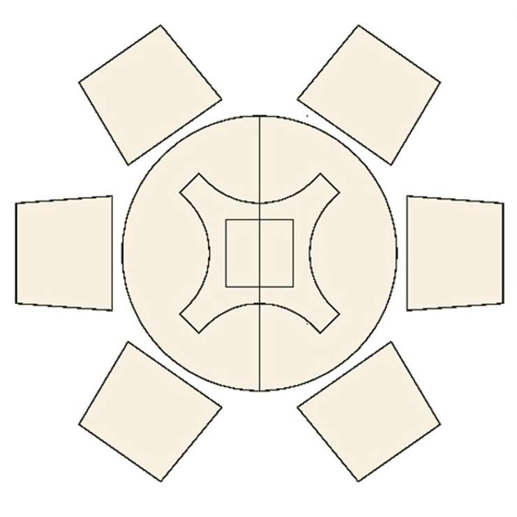 Фото Стол обеденный - стиль Английская классика - Для столовой - большие обеденные столы производства США - Charles Barr - Trafalgar - Купить в Интернет-магазине