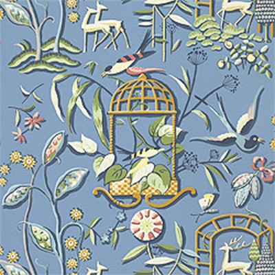 Фото Обои с рисунком - Анималистический принт - стиль Американский - Синие - Купить в Интернет-магазине