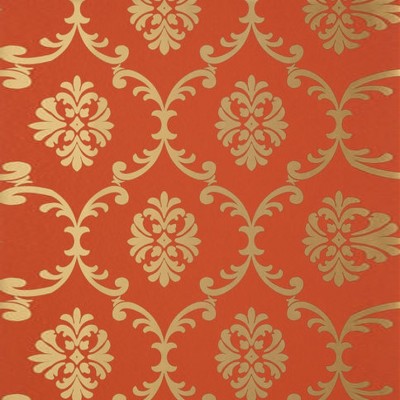 Фото Обои с рисунком - Завиток - стиль Американский - Красные - Купить в Интернет-магазине