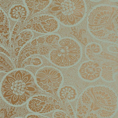 Фото Обои с рисунком - Пейсли - стиль Американский - Бирюзовые - Купить в Интернет-магазине