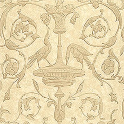 Фото Обои с рисунком - Завиток - стиль Американский - Кремовые - Купить в Интернет-магазине