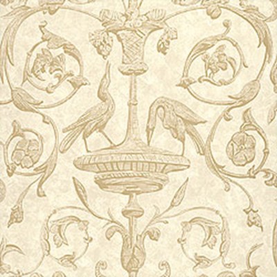 Фото Обои с рисунком - Завиток - стиль Американский - Кремовые - Купить в Интернет-магазине