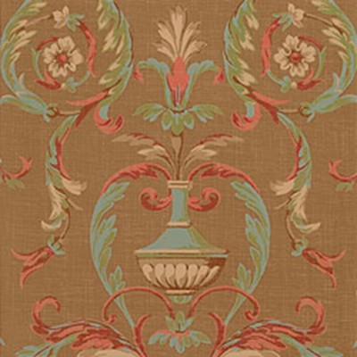 Фото Обои с рисунком - Завиток - стиль Американский - Коричневые - Купить в Интернет-магазине