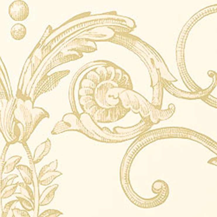 Фото Обои с рисунком - Завиток - стиль Американский - Кремовые - Купить в Интернет-магазине