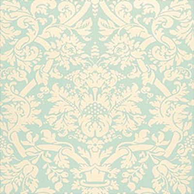 Фото Обои с рисунком - Дамаск - стиль Американский - Бирюзовые - Купить в Интернет-магазине