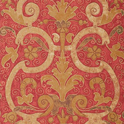Фото Обои с рисунком - Завиток - стиль Американский - Красные - Купить в Интернет-магазине