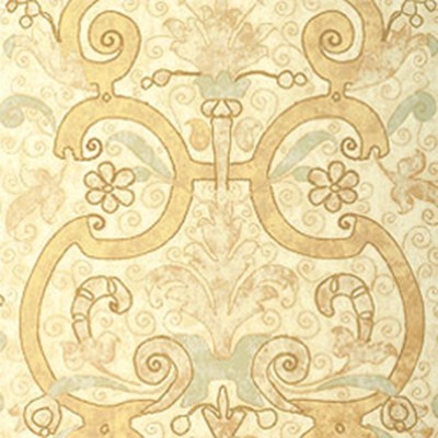 Фото Обои с рисунком - Завиток - стиль Американский - Желтые - Купить в Интернет-магазине